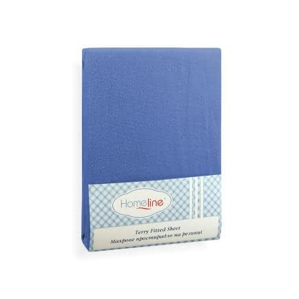 Фото -Простирадло махрове на резинці Home Line (синє) 140х200см 123204
