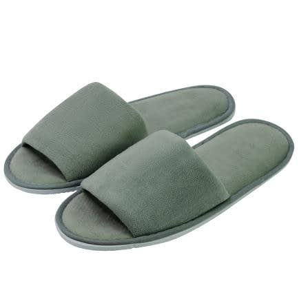 Фото -Тапки велюрові відкриті (сірі) 5мм 42р 147660