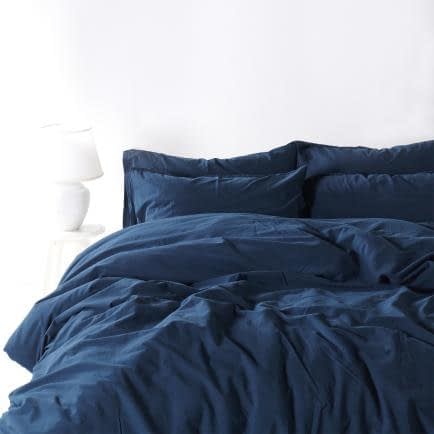 Фото -Півтораспальний комплект постільної білизни Limasso "Dressblue" (синій) 160656