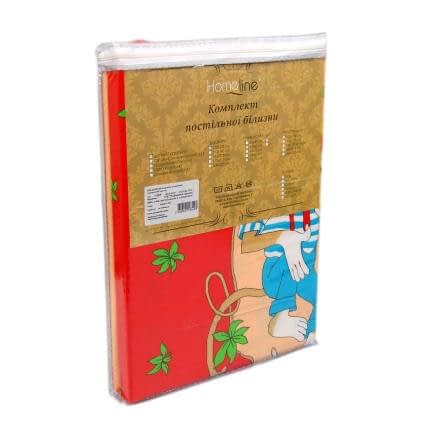 Фото -Дитячий комплект постільної білизни Home Line "Мавпочки" (помаранчевий, синій, червоний) 113349