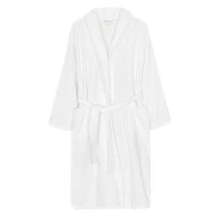 Фото -Халат махровий Home Line з шалевим коміром XL білий 174898