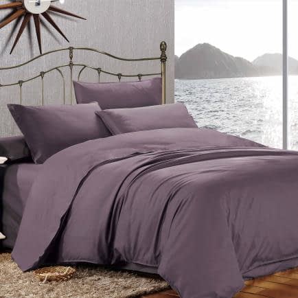 Фото -Семейный комплект постельного белья Home Line "Сатин Люкс" (фиолетовый) 176573