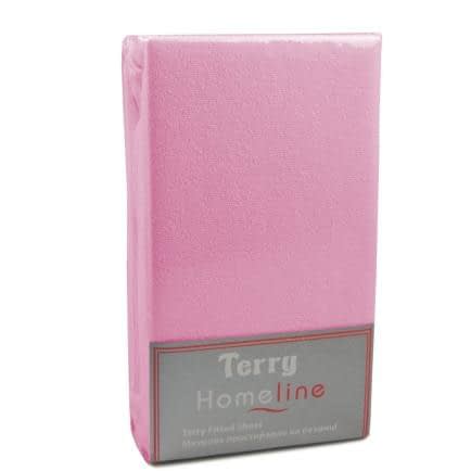 Фото -Простирадло махрове на резинці Home Line (рожеве) 160х200см 105526