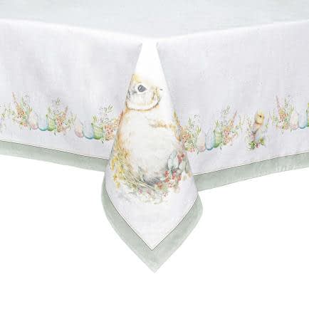 Фото -Скатертина HomeLine Великдень зайка та ципа  150х180см