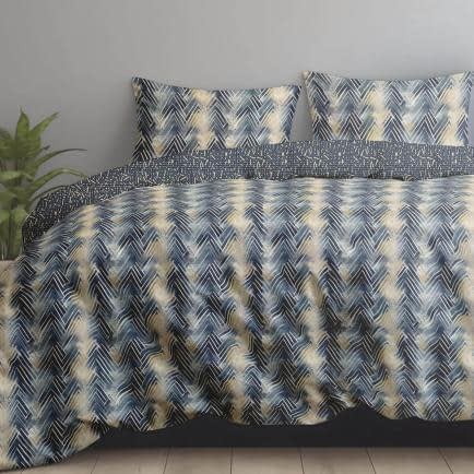 Фото -Комплект постільної білизни сімейний Home Line сатин твіл Джинсовий твіл (ПВХ упаковка)