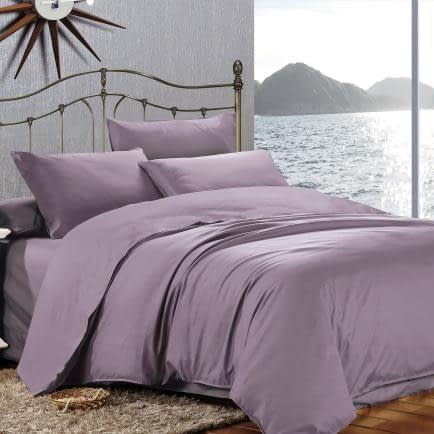 Фото -Евро комплект постельного белья Home Line "Сатин Люкс" (фиолетовый) 168302