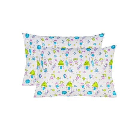Фото -Наволочки бязеві (2шт.) "Дівчата та хлопчики" (салатові) 40х60см 169053