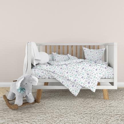Фото -Детский комплект постельного белья Home Line "Тедди" (бузково-бирюзовый) 174750