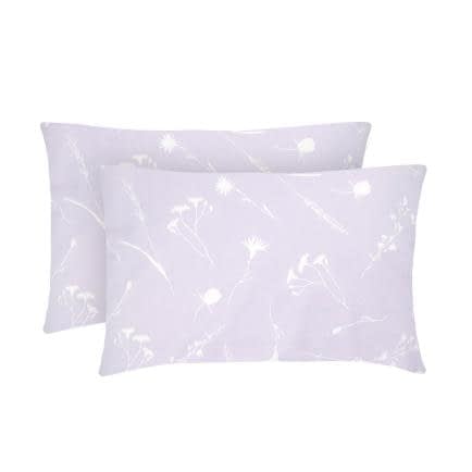 Фото -Наволочки бязеві (2шт.) "Волошки білі на лавандовому" 50х70см 168966