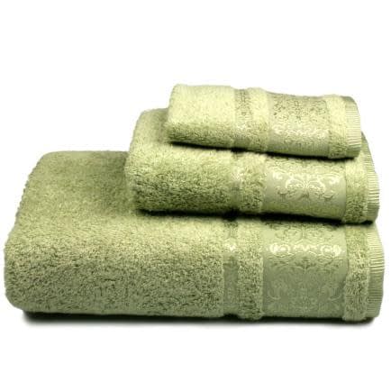 Фото -Полотенце махровое Home Line "Bamboo new" (зеленое), 50х90 см 103485