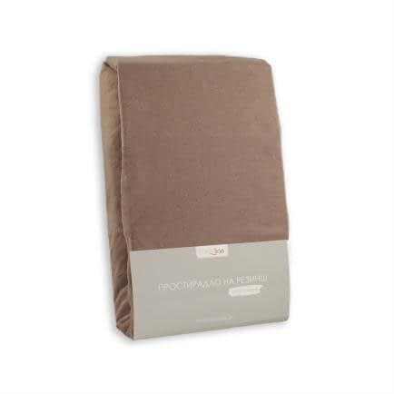 Фото -Простирадло трикотажне на резинці (коричневе) 90х200см 150632