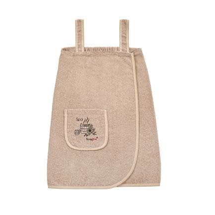 Фото -Сарафан махровий Home Line з вишивкою (бежевий) XXL/XXXL в сумці 178925