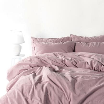 Фото -Семейный комплект постельного белья Limasso "Natural violet" (светло-фиолетовый) 167637