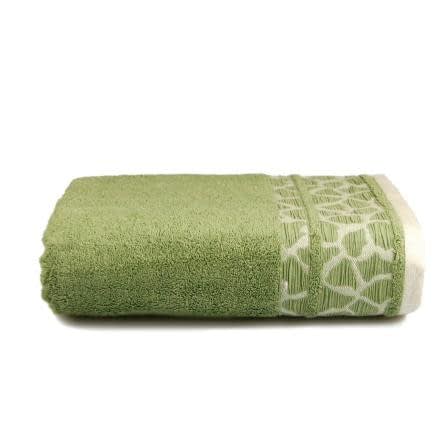 Фото -Рушник махровий Home Line "Giraffe" (оливковий), 70х130см 108984