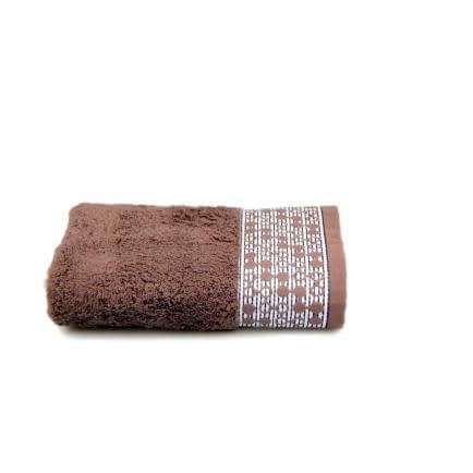 Полотенце махровое Shamrock "Lykia" (темно-коричневое), 50х90см 99095