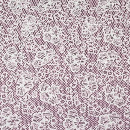 Фото -Полупанама набивна "Мереживо" фрезова 145см (205г/м2) 159389