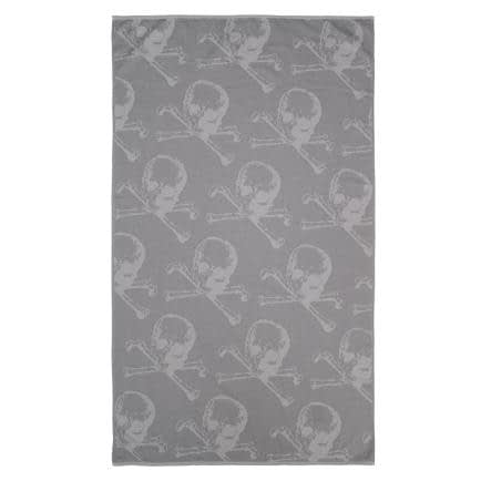 Фото -Рушник махрово-тканий "Черепа" (сірий) 90х160см 163279