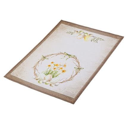 Фото -Рушник великодній Нарциси у віночку 40х60 см 192507