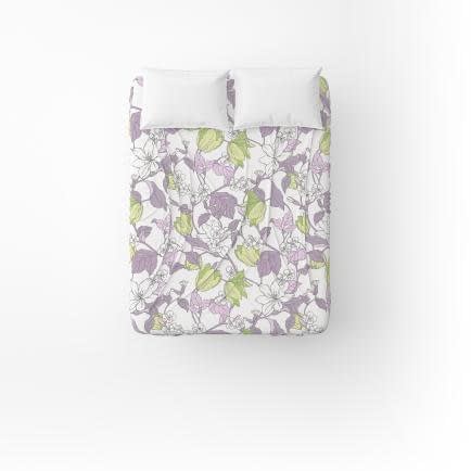 Фото -Простирадло бязеве Home Line Весняний вечір 145х215см бузково-зелене 174445