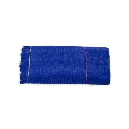 Фото -Рушник махрово-тканий "Рельєф" (синій) 70х140см 153587