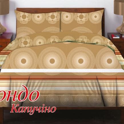 Фото -Євро комплект постільної білизни Home Line "Рондо" (капучіно) 50х70 134707