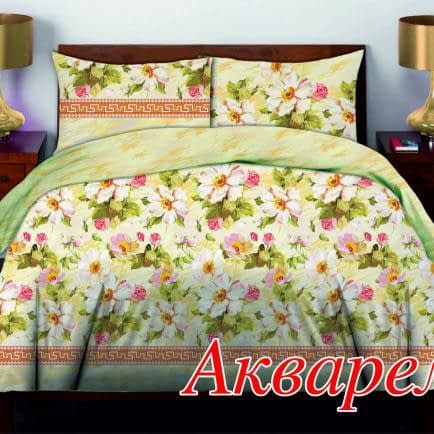 Фото -Евро комплект постельного белья Home Line "Акварель" 50х70 (кейс) 122926