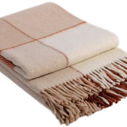 Фото -Плед Vladi "Ельф" (біло-бежево-теракотовий) 170х210см 104805