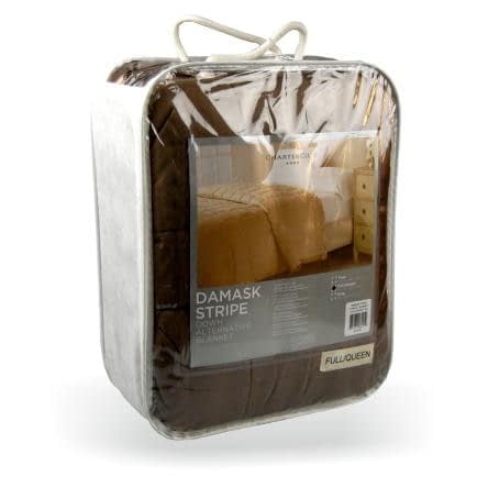 Фото -Ковдра-покривало стьобана Home Line (кавова) 229х234см 134498