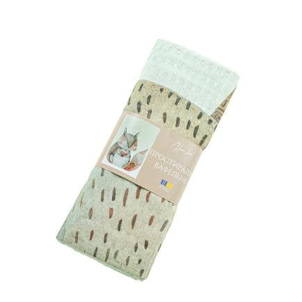 Фото -Простирадло вафельне Home Line Більченя з жолудем 145х215 193291