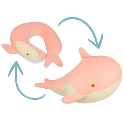 Фото -Подушка дорожня трансформер Home Line "Кит" (рожевий) 151349