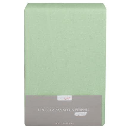 Фото -Простирадло махрове на резинці Home Line (салатове) 90х200х20см 155237