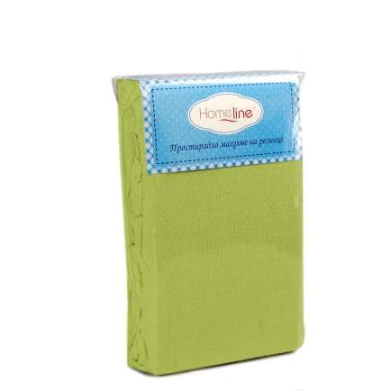 Фото -Простирадло махрове на резинці Home Line (оливкове) 90х200см 110453