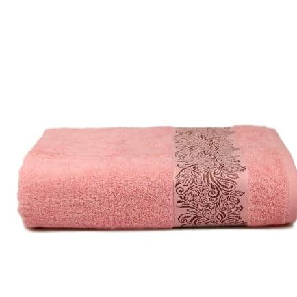 Фото -Рушник махровий Home Line "Laura" (рожевий), 70х140см 101626