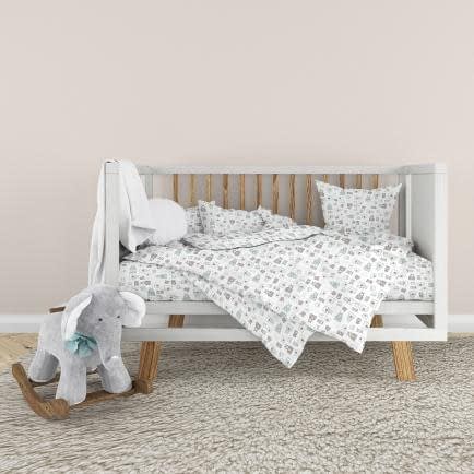 Фото -Детский комплект постельного белья Home Line "Тедди" (кофейно-мятный) 174749