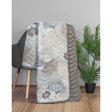 Фото -Покривало стьобане Home Line 160х210 Гінкго білоба Бежевий  194735