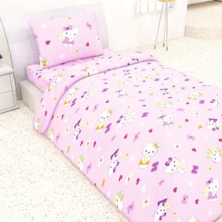 Фото -Детский комплект постельного белья Home Line "Китти" (розовый) 123008