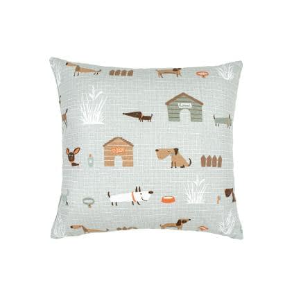 Фото -Подушка декоративна Home Line Гав-гав 40х40 см сірий 178519
