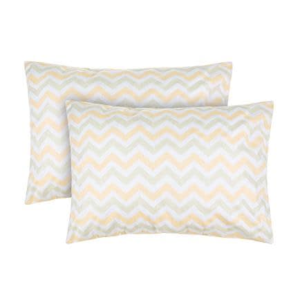 Фото -Наволочки бязеві (2шт.) "Зіг заг" персиково-бежеві 50х70 191519