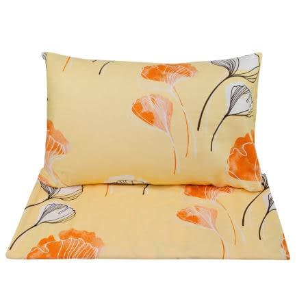 Фото -Полуторный комплект постельного белья Home Line "Гинго билоба" (оранжевый) 155923
