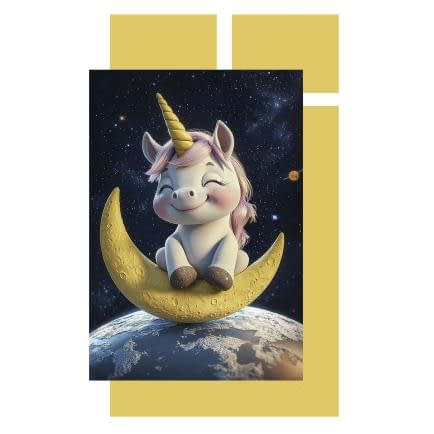 Фото -Дитячий комплект постільної білизни Home Line Одноріг на місяці 193167