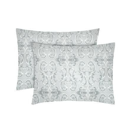 Фото -Наволочки бязеві (2шт.) "Завитки" (сірий) 50х70см 181414