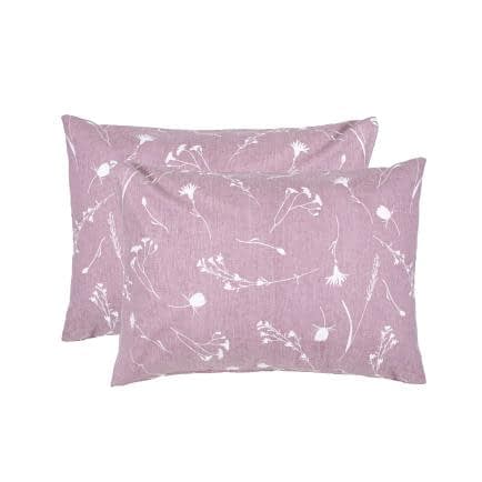 Фото -Наволочки бязеві (2шт.) "Волошки" (лілово-сірий) 50х70см 173842