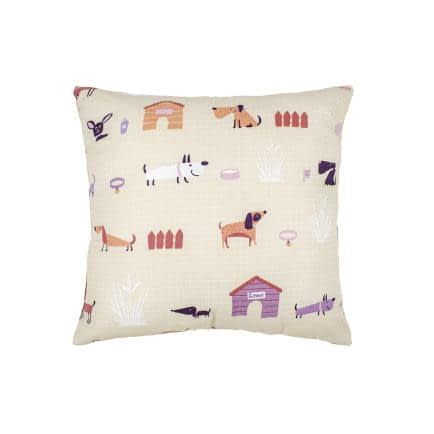 Фото -Подушка декоративна Home Line Гав-гав 40х40 см пісочний 178522