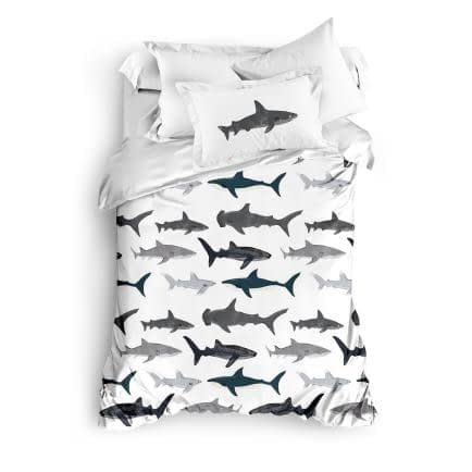 Фото -Полуторный комплект постельного белья Home Line "Акулы shark" 151343