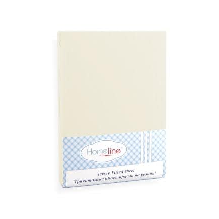 Фото -Простирадло трикотажне на резинці Home Line (кремове) 180х200см 113815