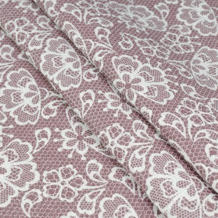 Фото -Вафельна набивна "Кружево" ліловий 150см (210г/м2) 165863
