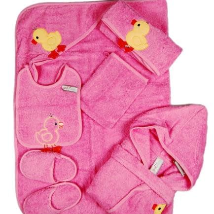 Фото -Набір махрових рушників для купання 6 шт. Home Line "Етедак" (рожевий) 87655