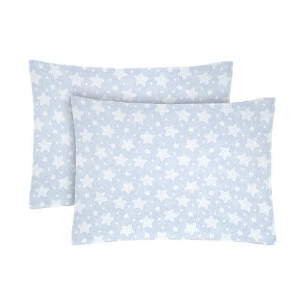 Фото -Наволочки бязеві (2шт.) "Зорі в горох" (світло-блакитний) 50х70см 183254