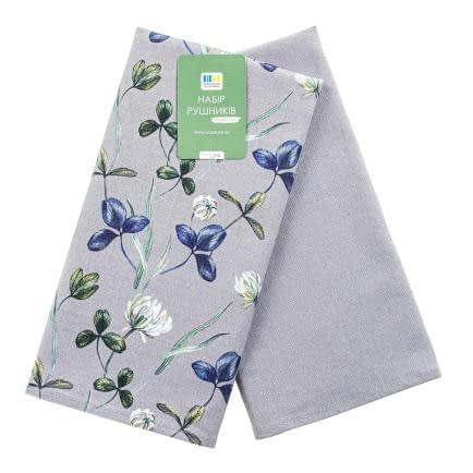 Фото -Набір кухонних рушників Конюшина 40х60 сірий 192327