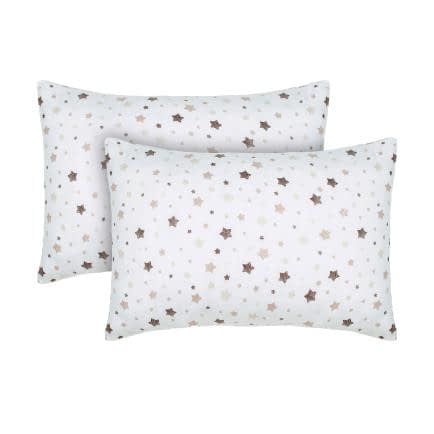 Фото -Наволочки дитячі бязеві (2шт.) Зірочки бежевий 40х60 192767